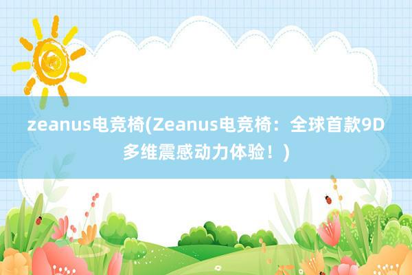 zeanus电竞椅(Zeanus电竞椅：全球首款9D多维震感动力体验！)