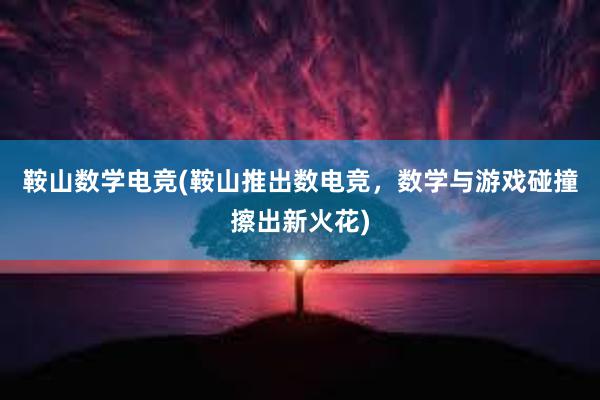 鞍山数学电竞(鞍山推出数电竞，数学与游戏碰撞擦出新火花)