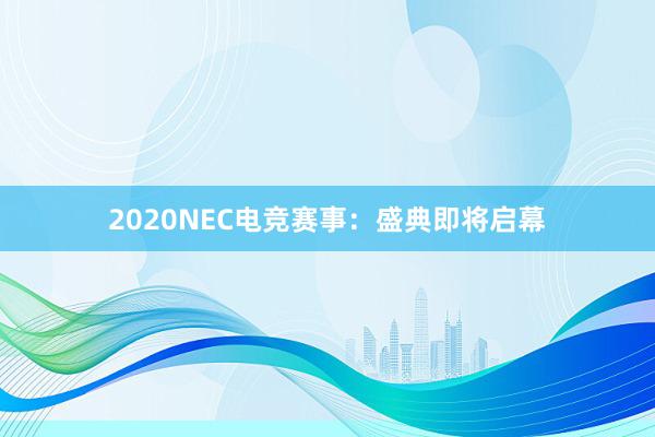 2020NEC电竞赛事：盛典即将启幕