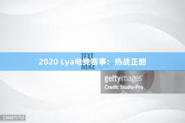 2020 Lya电竞赛事：热战正酣